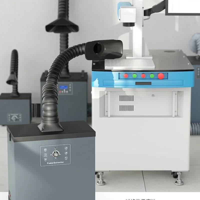 Industrial Laser Solder Iron - Промышленный очиститель дыма, малогабаритный паяльный дымоуловитель,