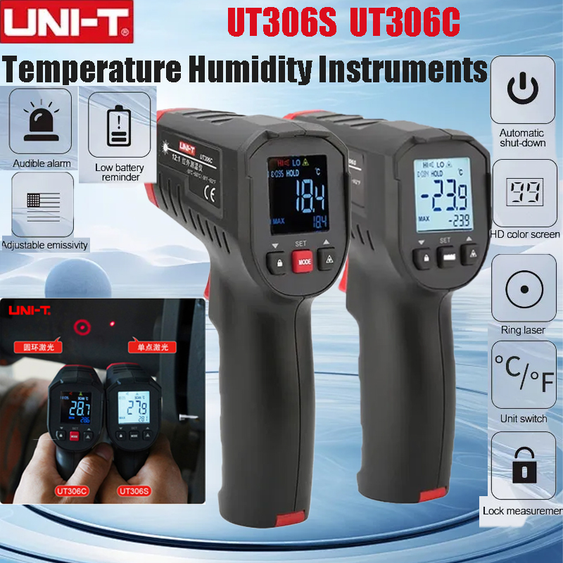 UNI-T UT306S UT306C цифровой т – обзор и цена Industrial Laser Temperature Sensor
