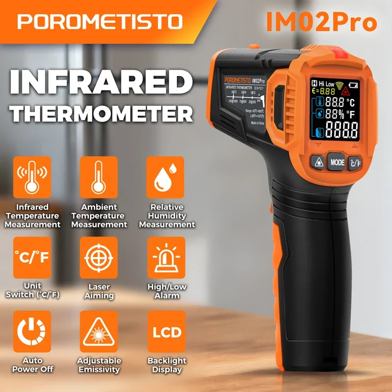 Инфракрасный термометр -50~380 – обзор и цена Industrial Laser Temperature Sensor
